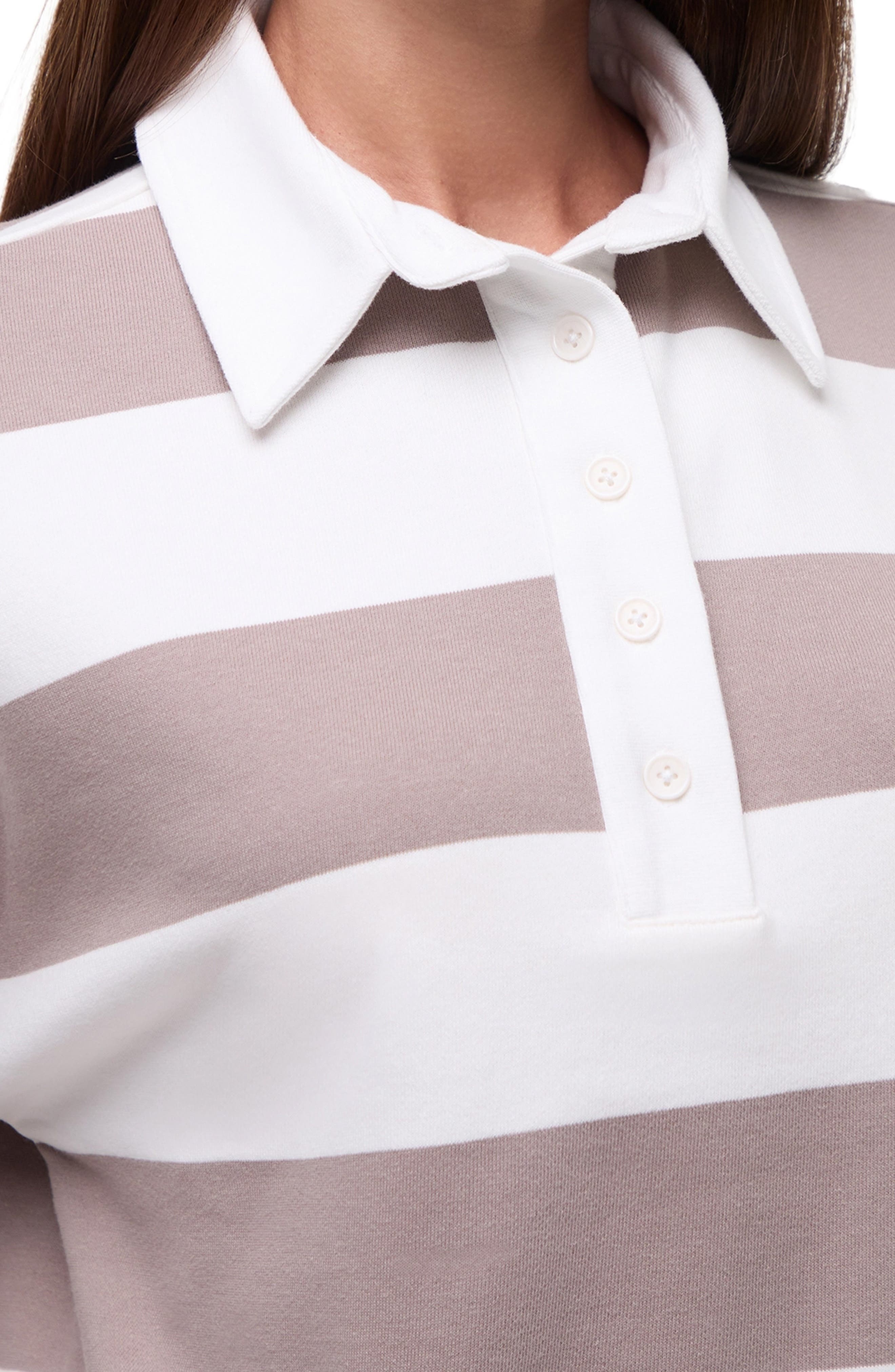 Wildfox Alma Striped Rugby Polo (Women) | Nordstromrack