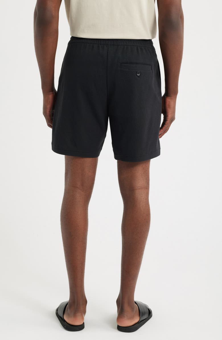 Nordstrom Seaport Knit Cotton Drawstring Shorts, Alternate, color, Black