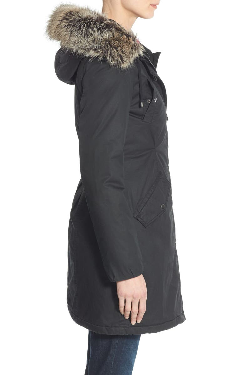 Halogen<sup>®</sup> Hooded Parka with Faux Fur Trim, Alternate, color,