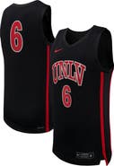 Nike Men's Nike #6 Black UNLV Rebels Replica Basketball Jersey