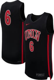 Nike Men's Nike #6 Black UNLV Rebels Replica Basketball Jersey