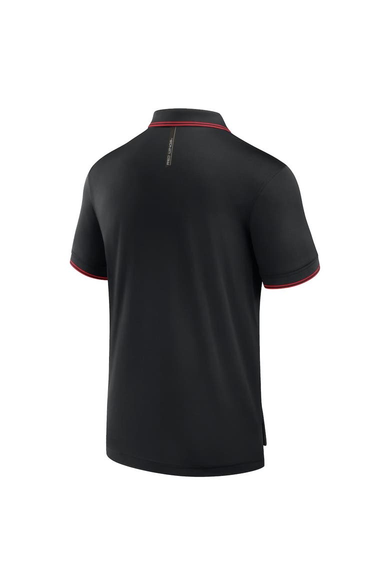 Men's Fanatics Black Detroit Red Wings Front Office Move Mono Polo, Alternate, color, Black