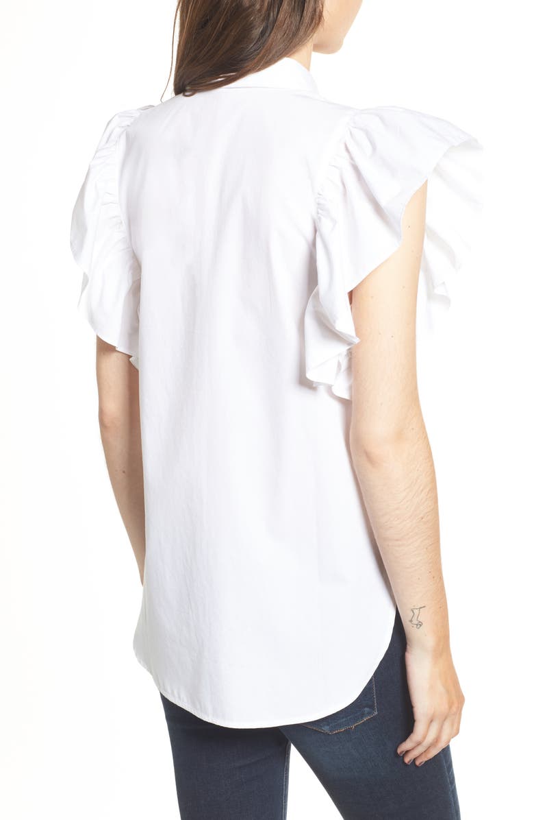 BP. Ruffle Sleeve Top, Alternate, color, 