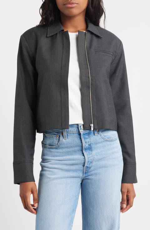Crop Zip Jacket