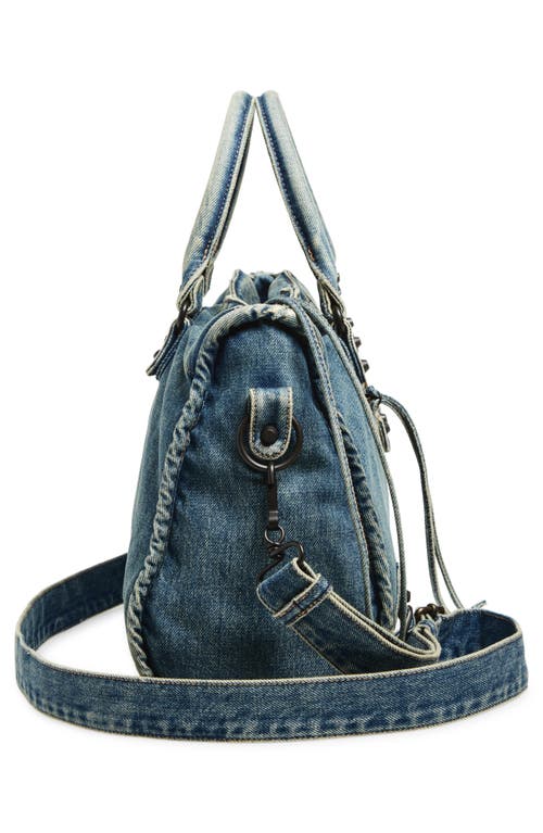 Balenciaga Le City Medium Denim Shoulder Bag
