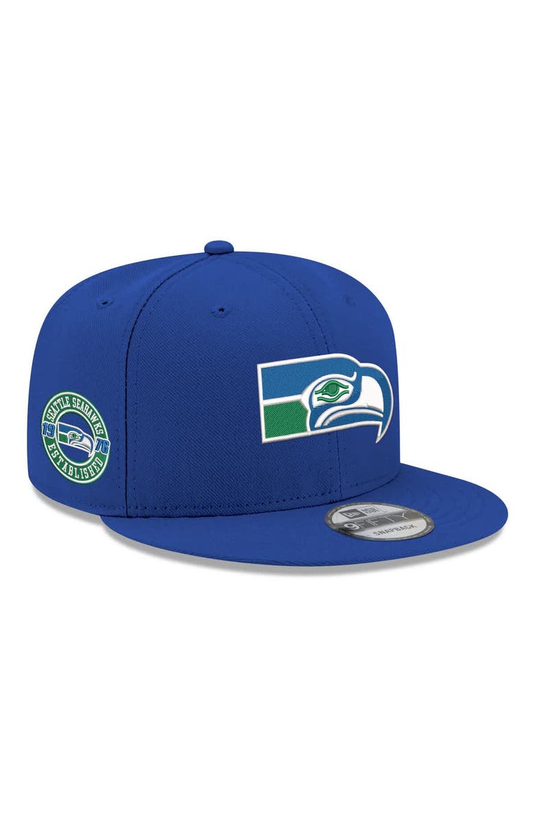 New Era Men's New Era  Royal Seattle Seahawks 9FIFTY Snapback Hat, Alternate, color, Royal