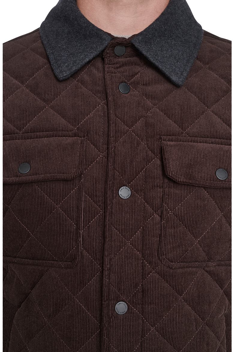 Quilted Shirt Jacket, Alternate, color, CHOCOLATE