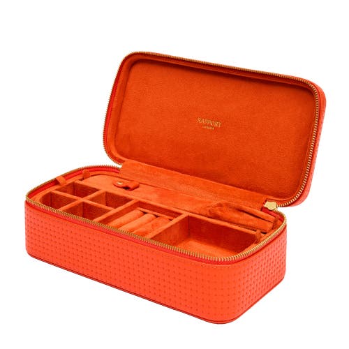 Rapport London Charlotte Jewelry Case In Orange