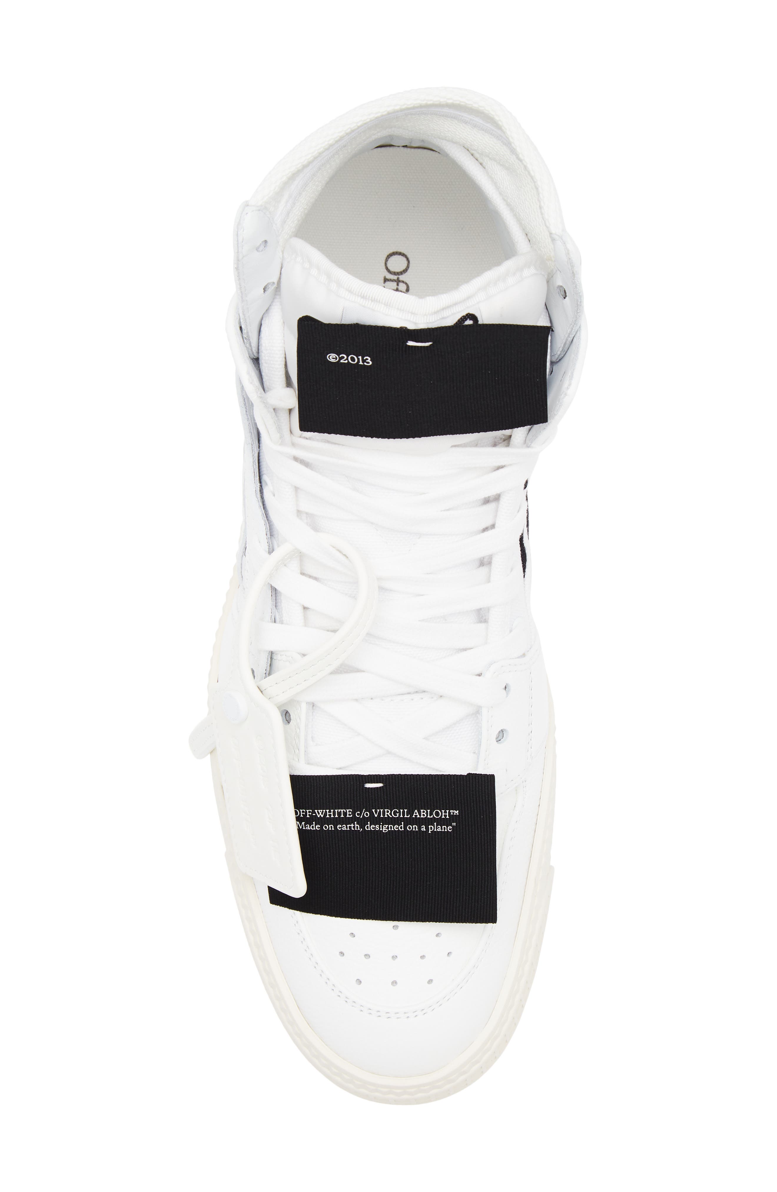 Off-White Off Court 3.0 High Top Sneaker, Alternate, color, Black And White