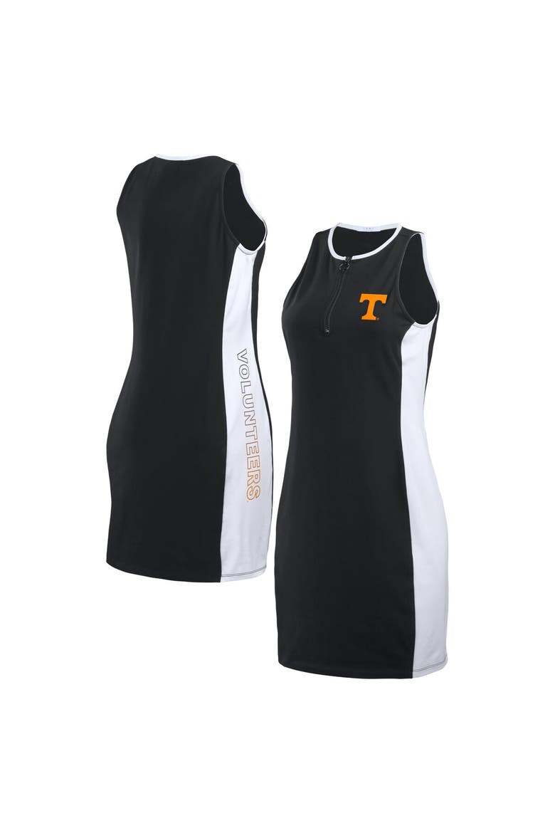 Women's WEAR by Erin Andrews Black Tennessee Volunteers Bodyframing Tank Dress, Main, color, Black