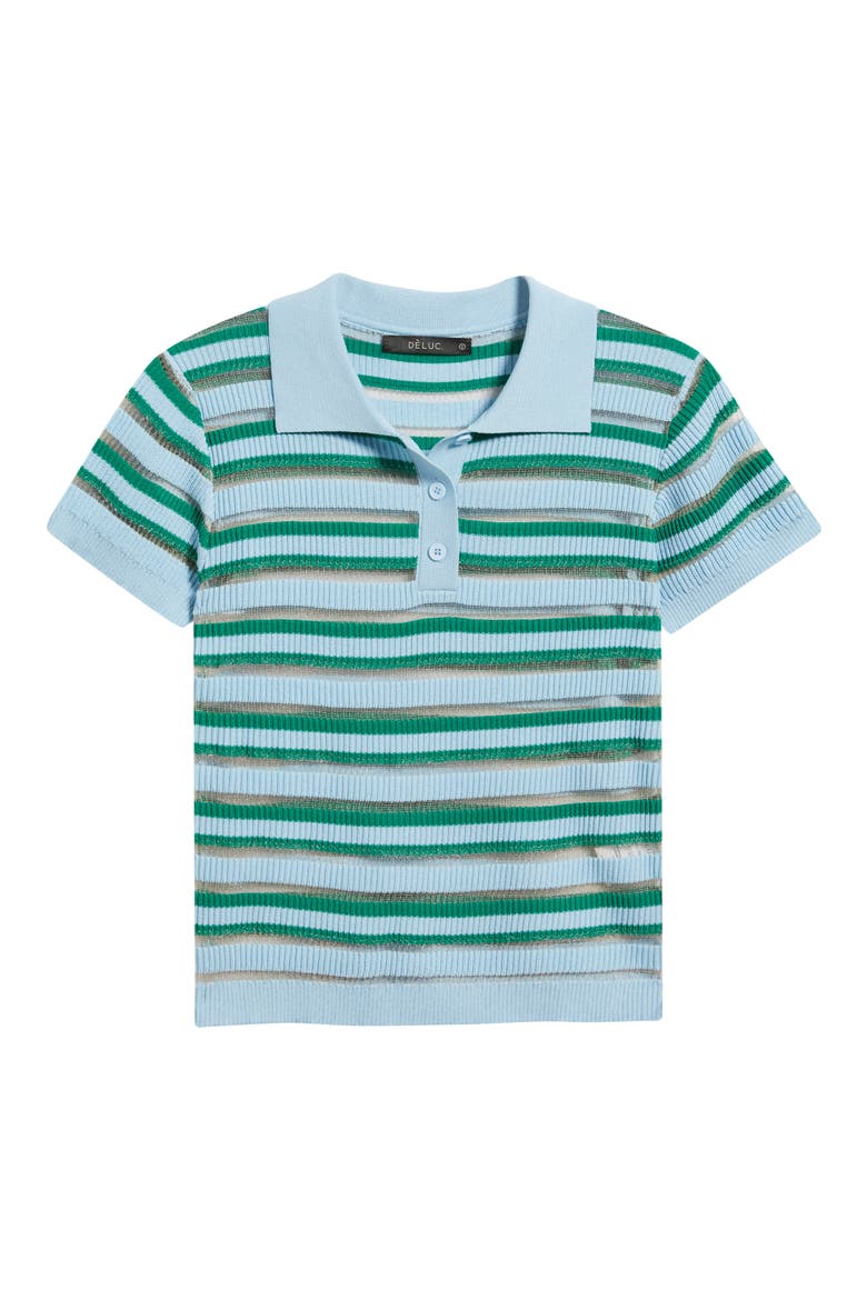 Levanzo Stripe Knit Polo, Alternate, color, MULTICOLOR LIGHT BLUE