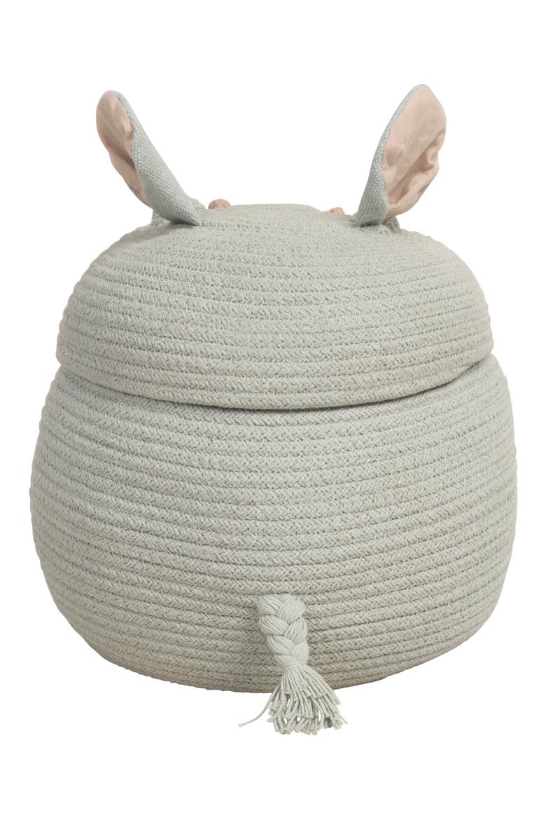 Henry the Hippo Basket, Alternate, color, BLUE SAGE