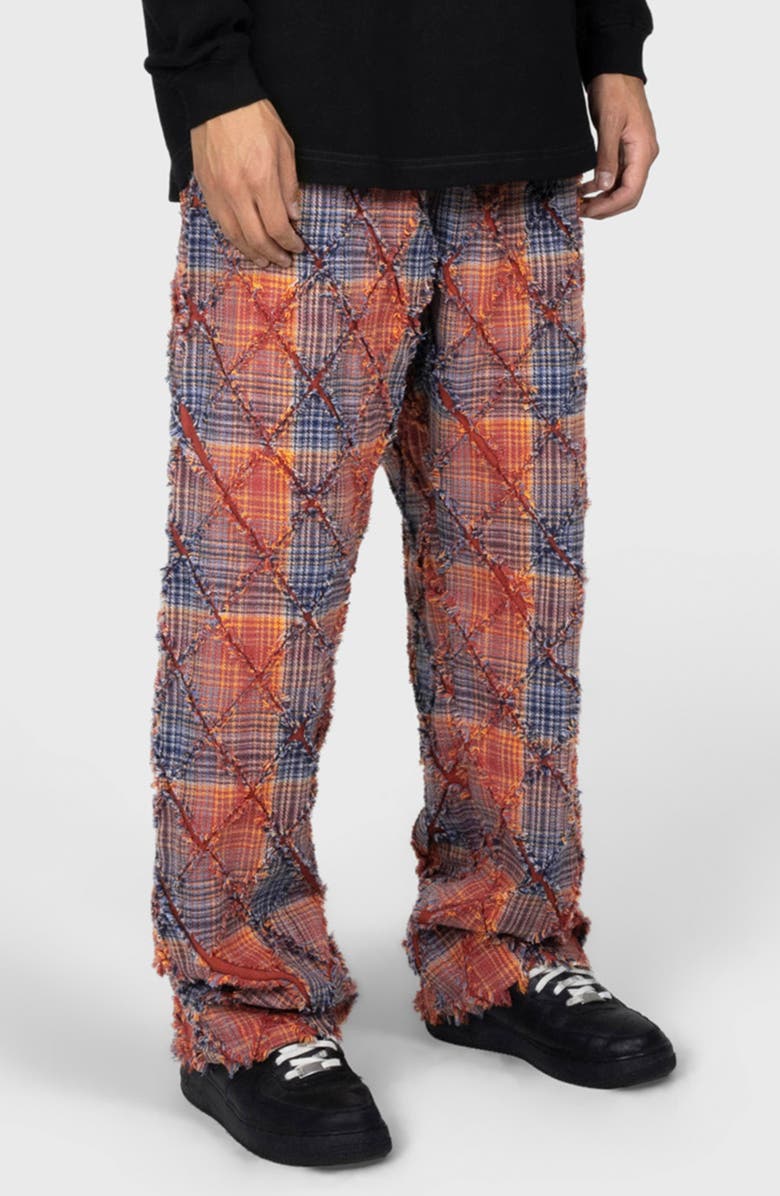 PLEASURES Mystic Flannel Pants, Alternate, color, Orange