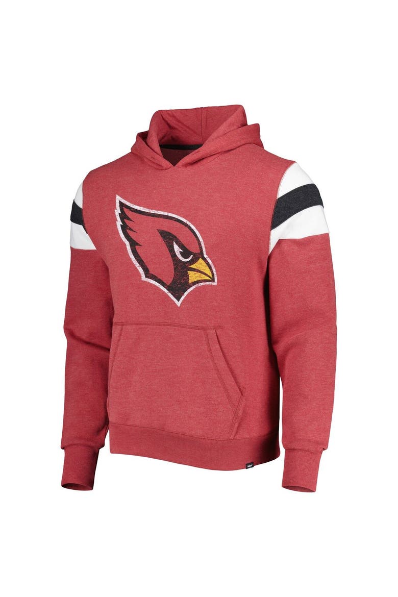 Men's '47 Heathered Cardinal Arizona Cardinals Premier Nico Pullover Hoodie, Alternate, color, Cardinal