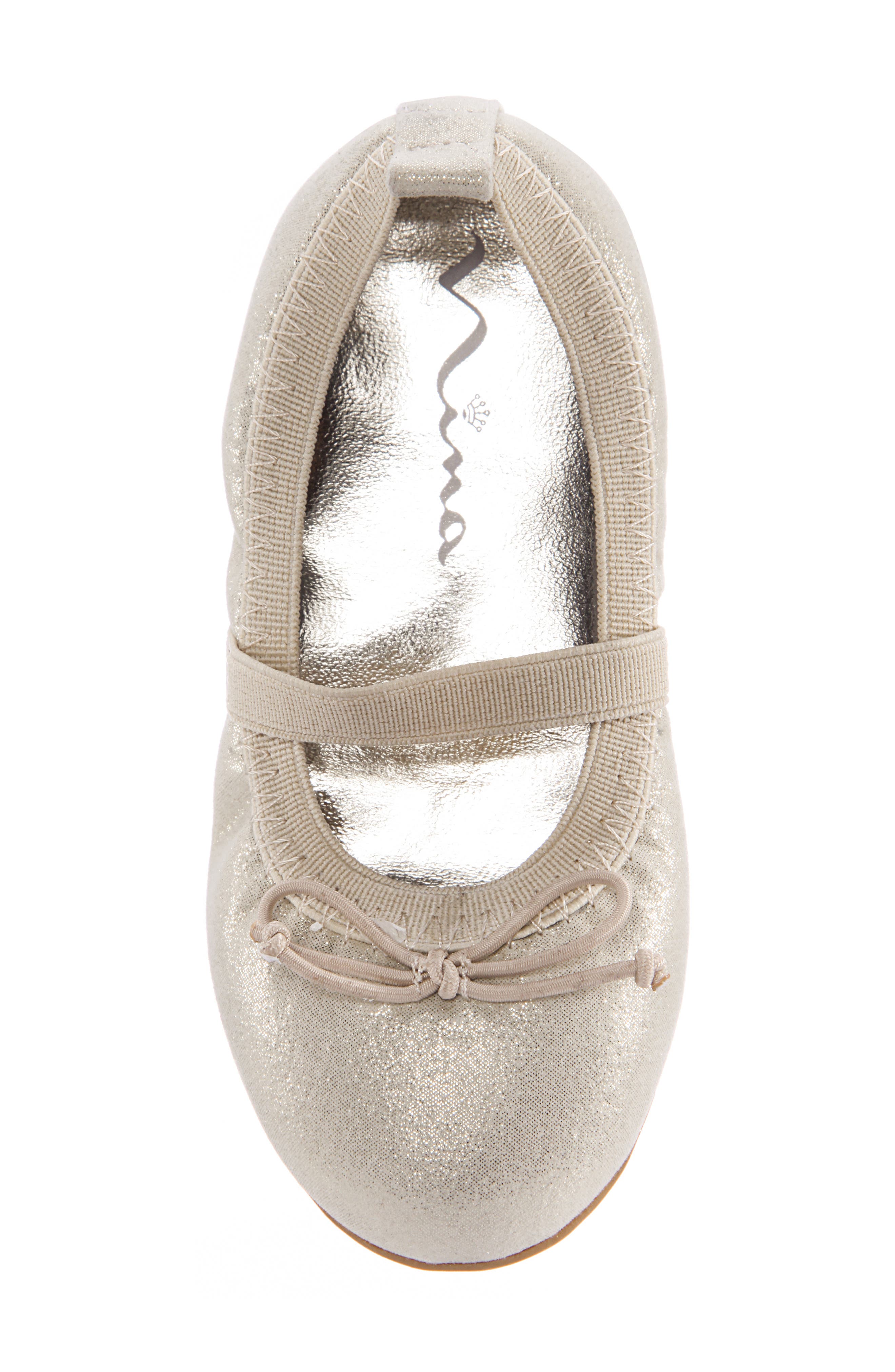 Nina Esther Ballet Flat, Alternate, color, Platino Shimmer