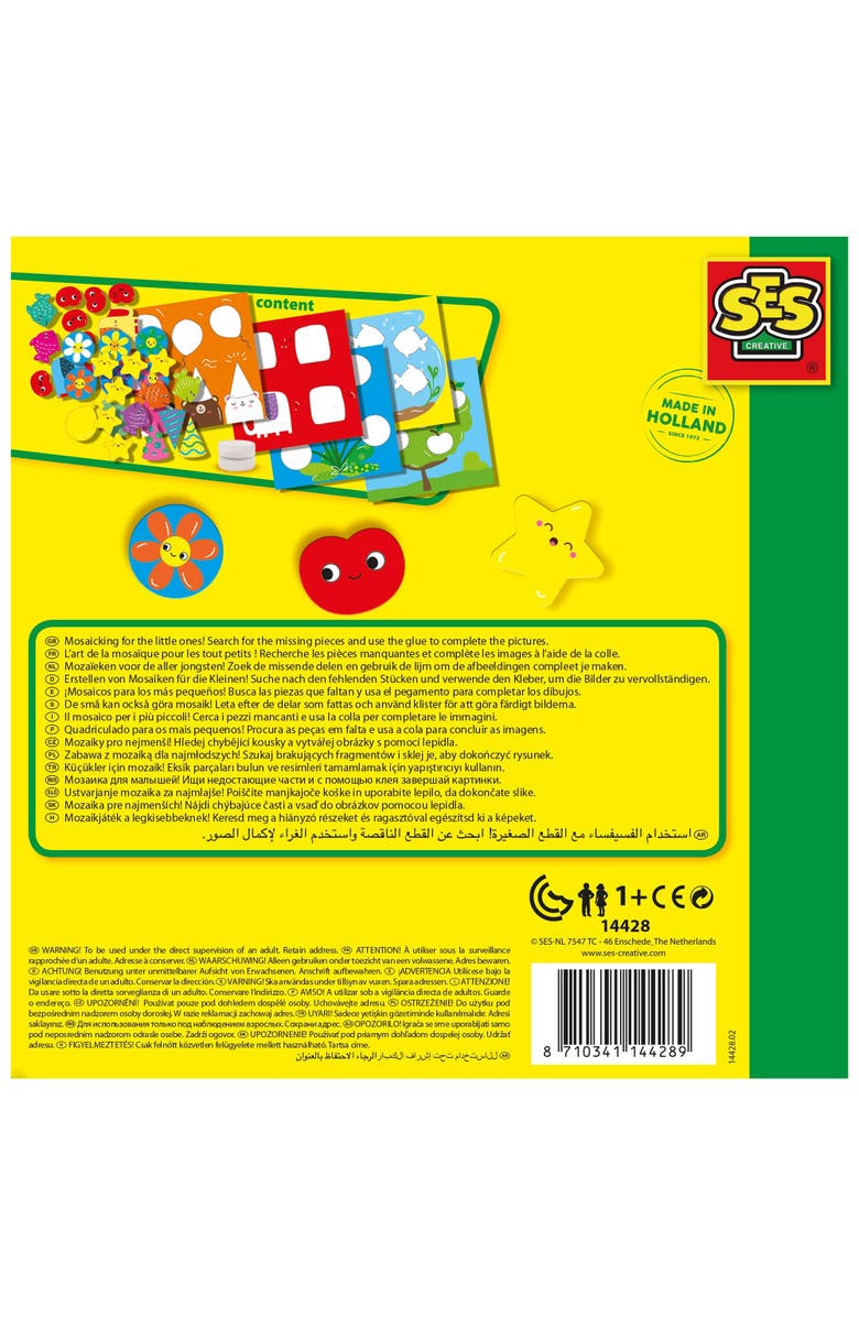 SES Creative My First Sticking Shapes, Shape Placing Activity, Kids 1+, Alternate, color, Multicolored