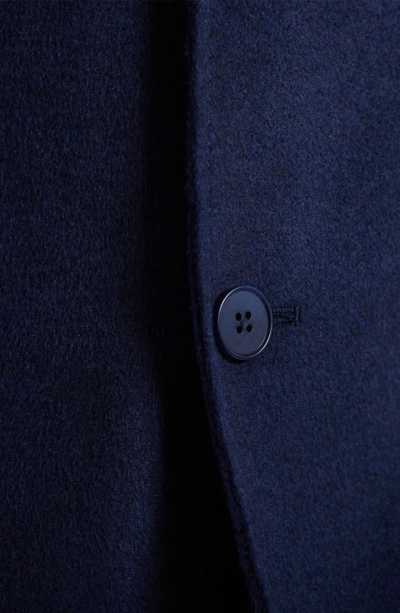 Bugatchi Felted Wool Blend Three Button Blazer, Alternate, color, Navy