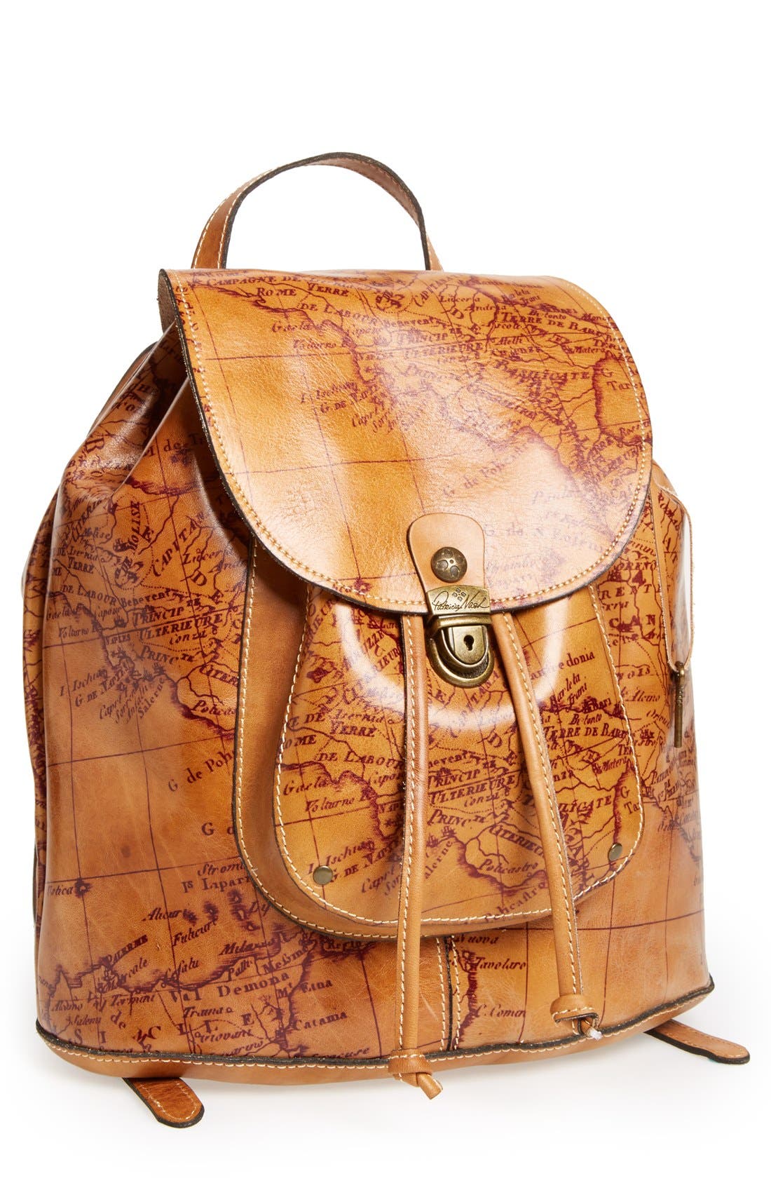 'Casape' Leather Backpack, Main, color, RUST