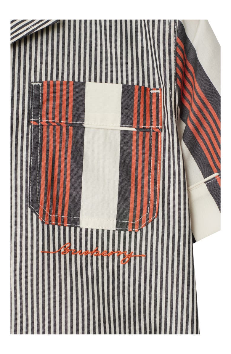 Burberry Striped Cotton Shirt, Alternate, color, 