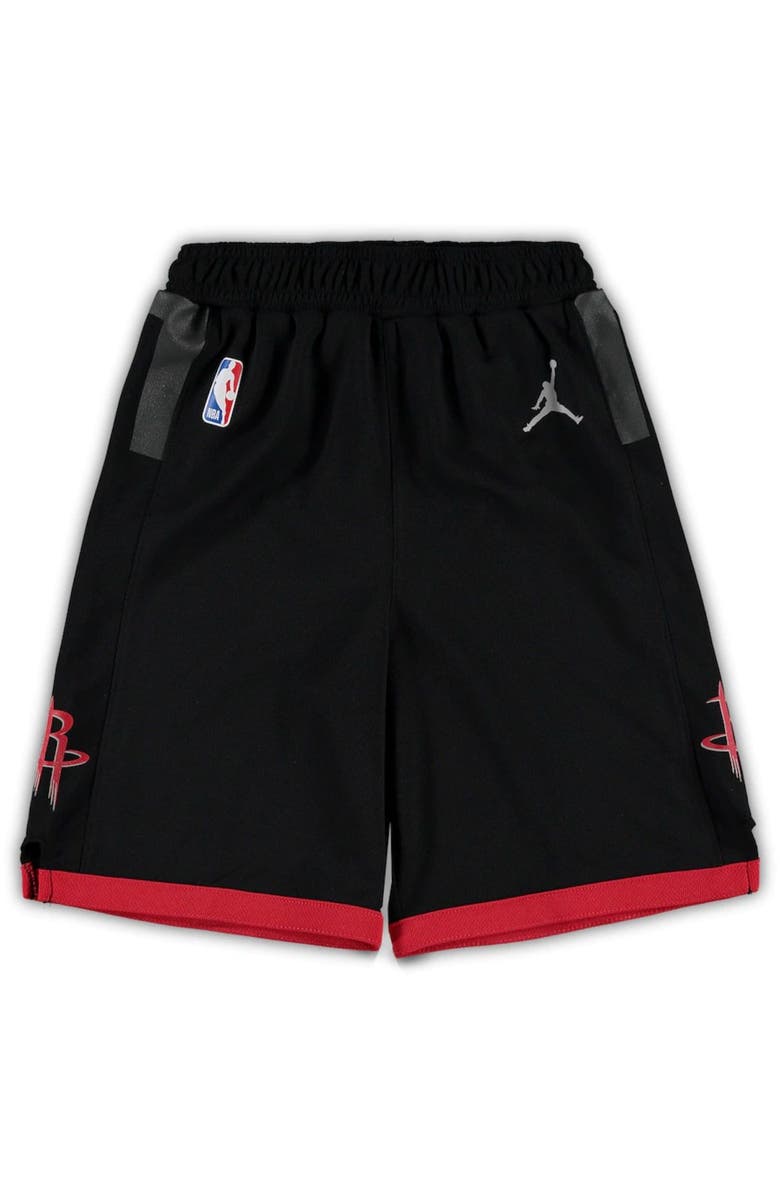 Jordan Brand Preschool Jordan Brand Black Houston Rockets Statement Edition Replica Shorts, Main, color,