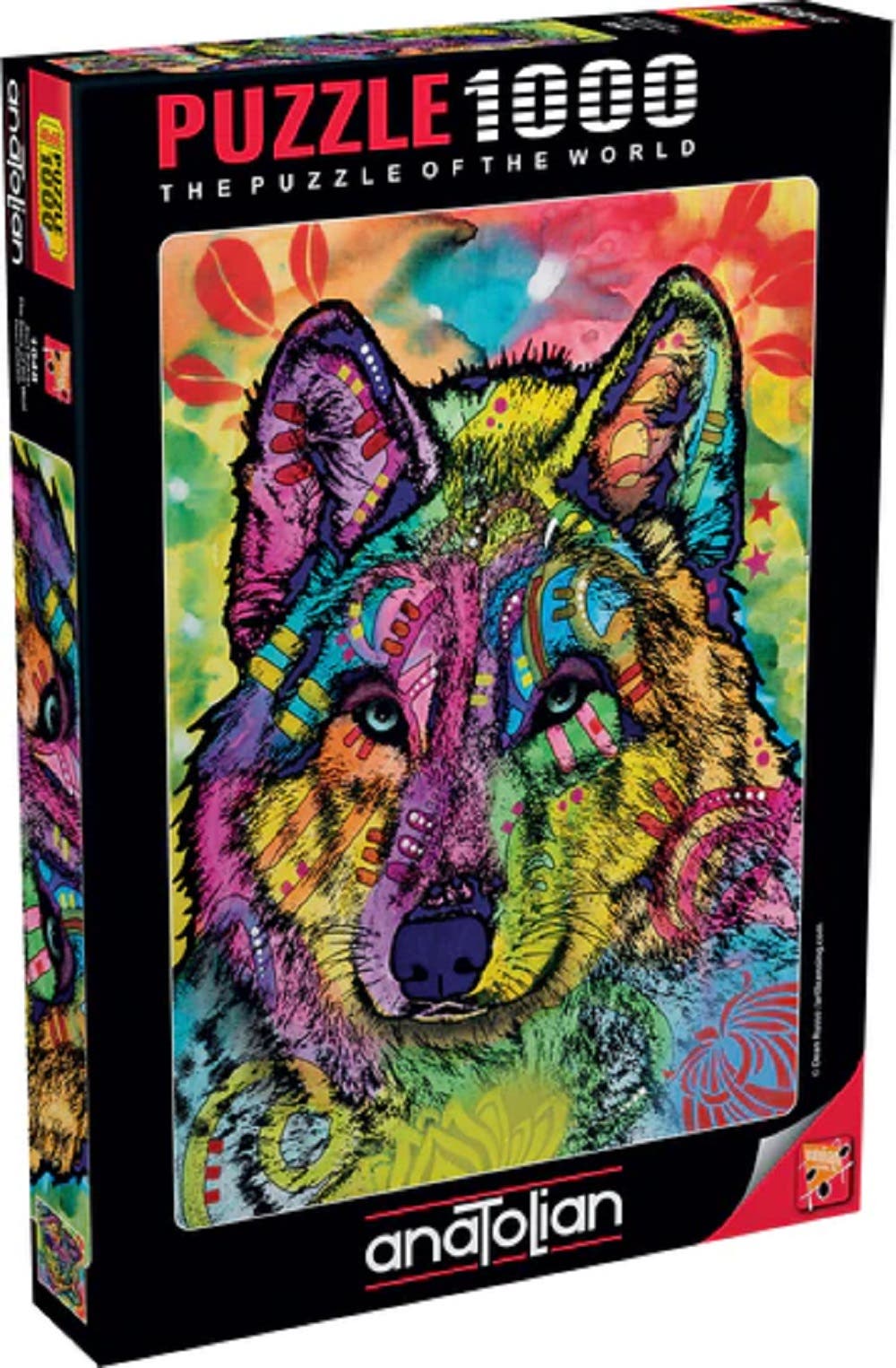 Anatolian The Stare Of The Wolf 1000 piece Jigsaw Puzzle for Adults in Multicolor 