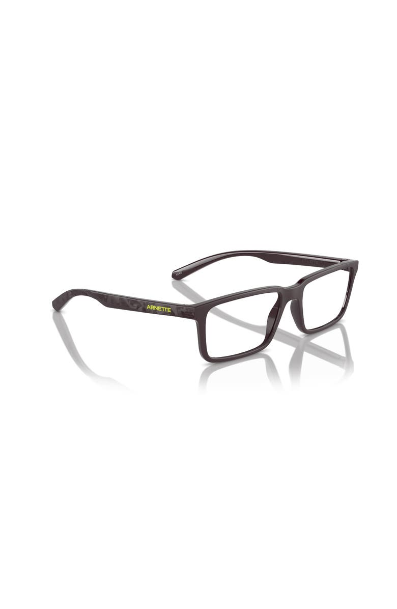 ARNETTE 55mm Rectangle optical glasses, Alternate, color, Red