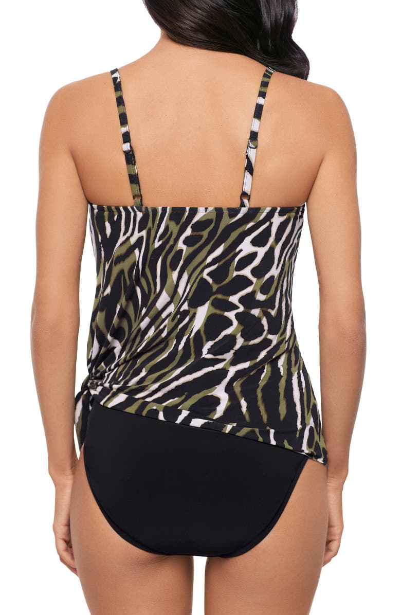 Magicsuit<sup>®</sup> Safari Sands Alex Tankini Top, Alternate, color, Black/ Multi