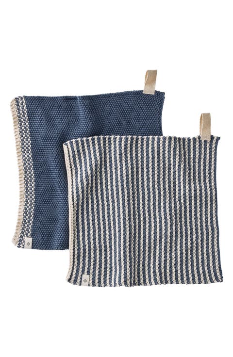 Shasta Set of 2 Organic Cotton Dish Cloths