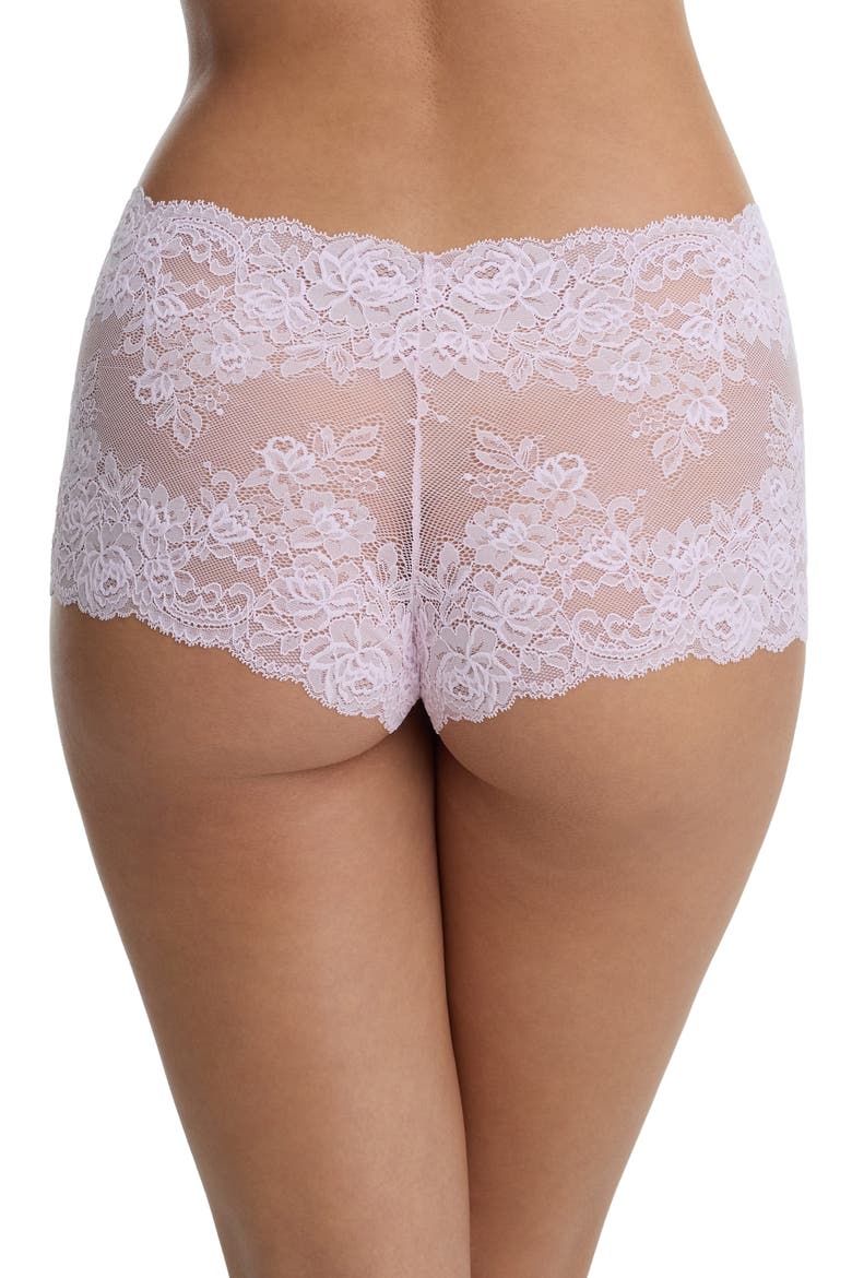 Captivate Lace Boyshorts, Alternate, color, LILAC PINK