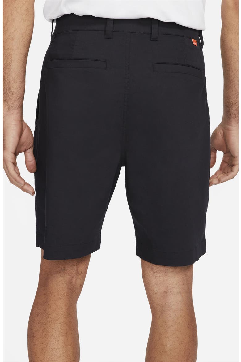 Dri-FIT UV Flat Front Chino Golf Shorts, Alternate, color, BLACK
