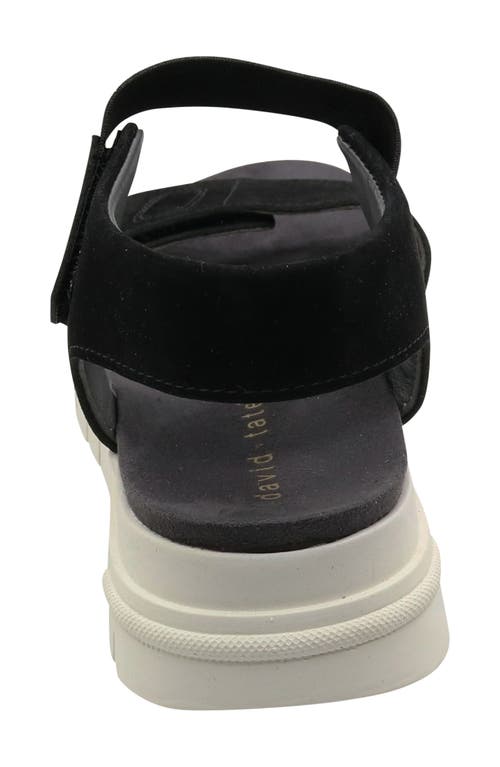 David Tate Papaya Slingback Sandal In Black