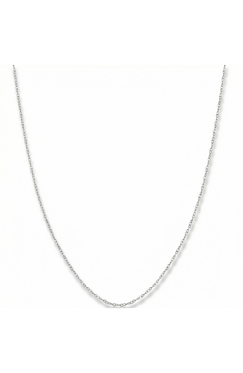 Bliss Diamond 14k Gold 0.7-mm Round Cable Chain, Main, color, 14K White Gold