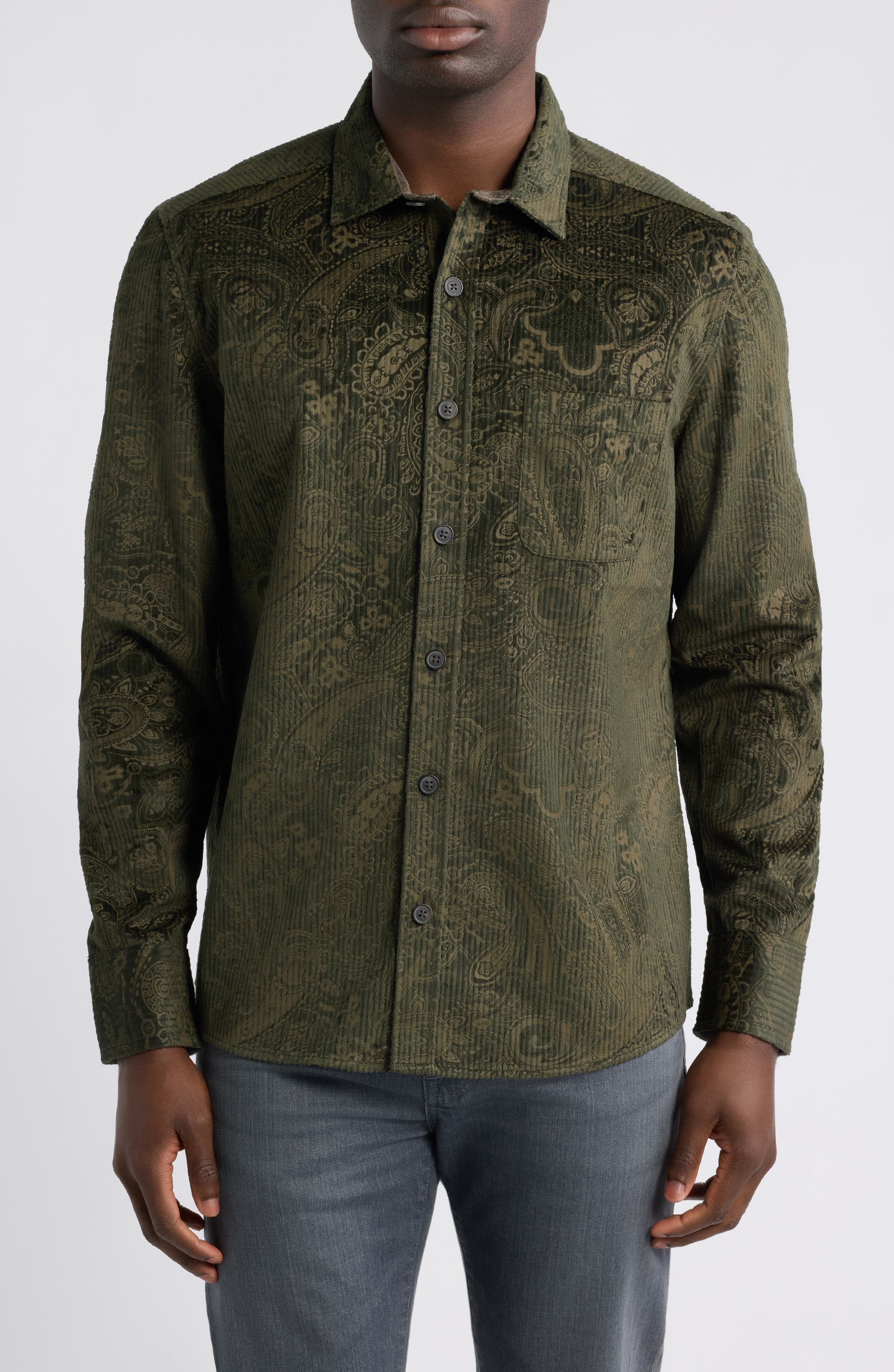 selected OLIVE PAISLEY