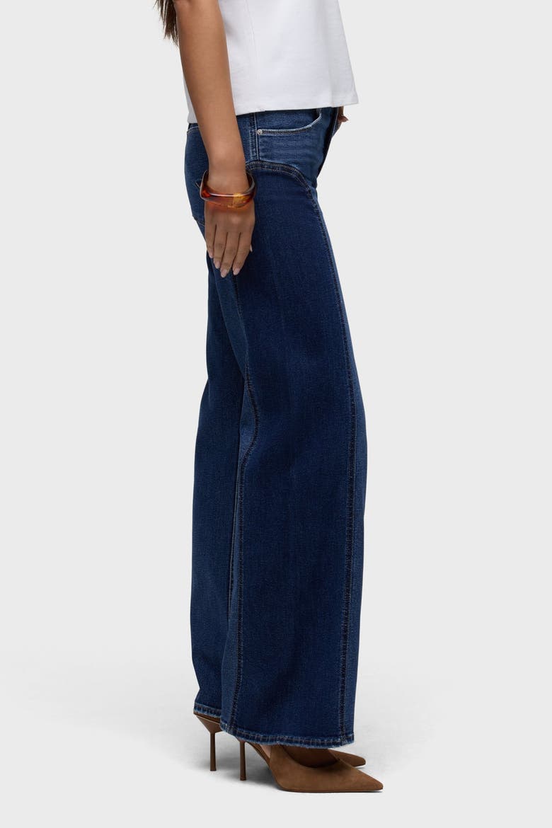 Lexi Seamed Wide Leg Jeans, Alternate, color, DEUCE
