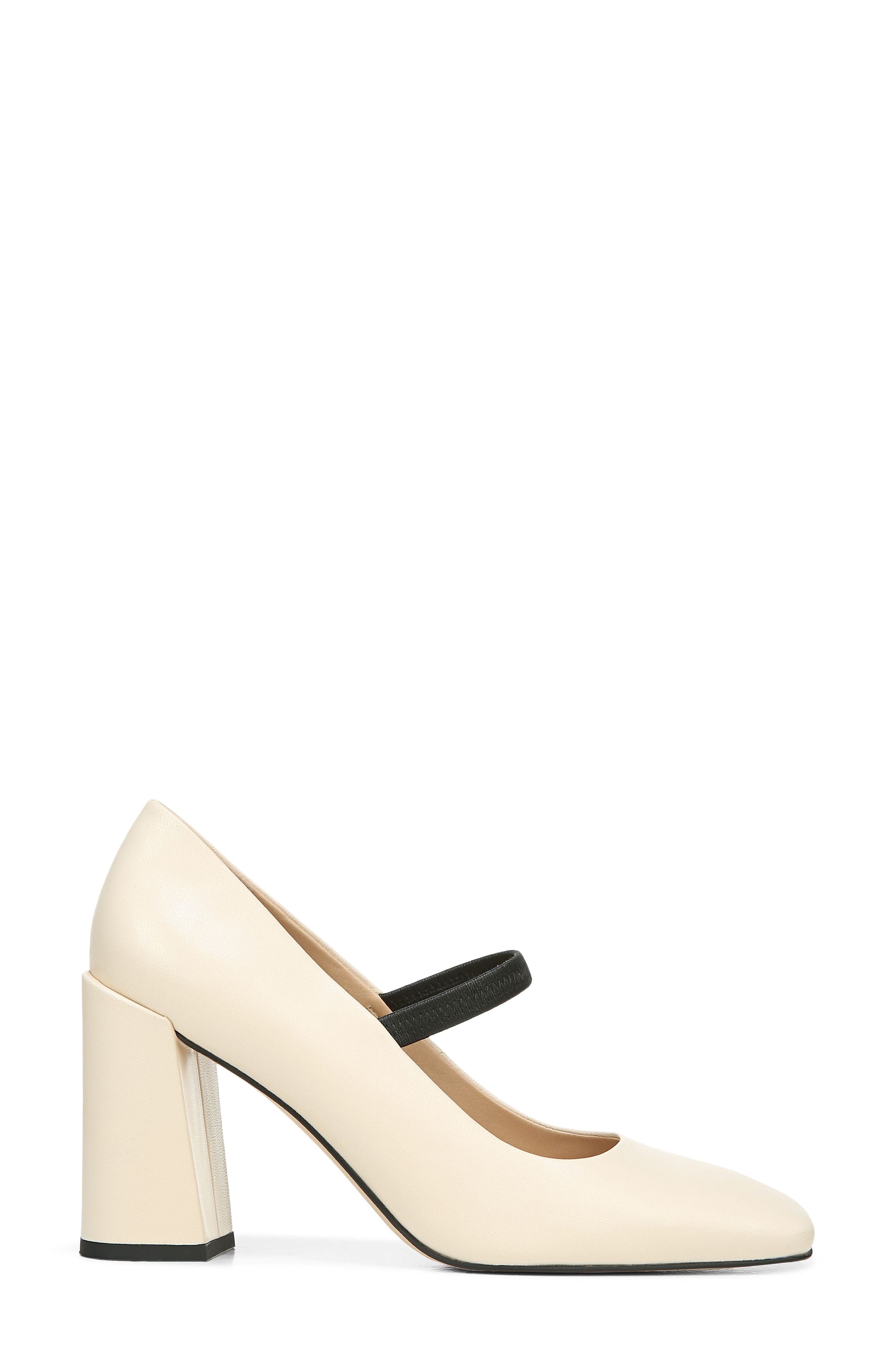 Halo Square Toe Mary Jane Pump, Alternate, color, MILK FABRIC