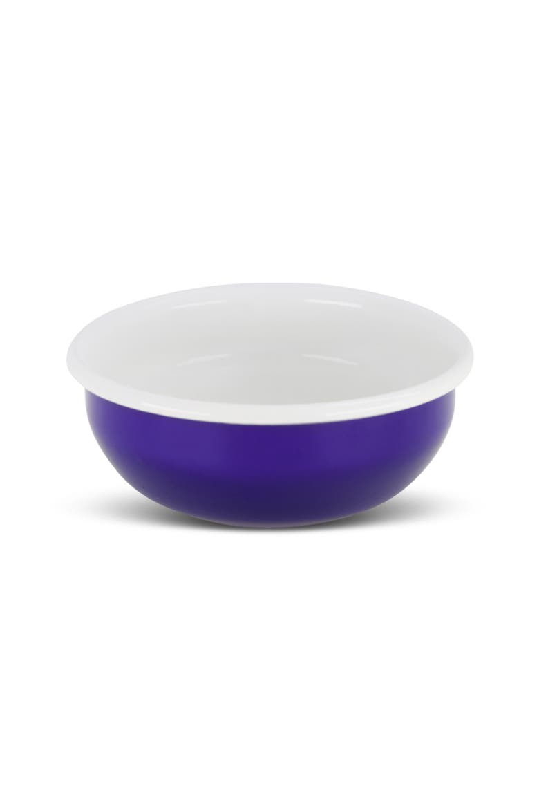 Two Tone Enamel Cereal Bowl - Set of 4, Alternate, color, Royal Blue & Ivory