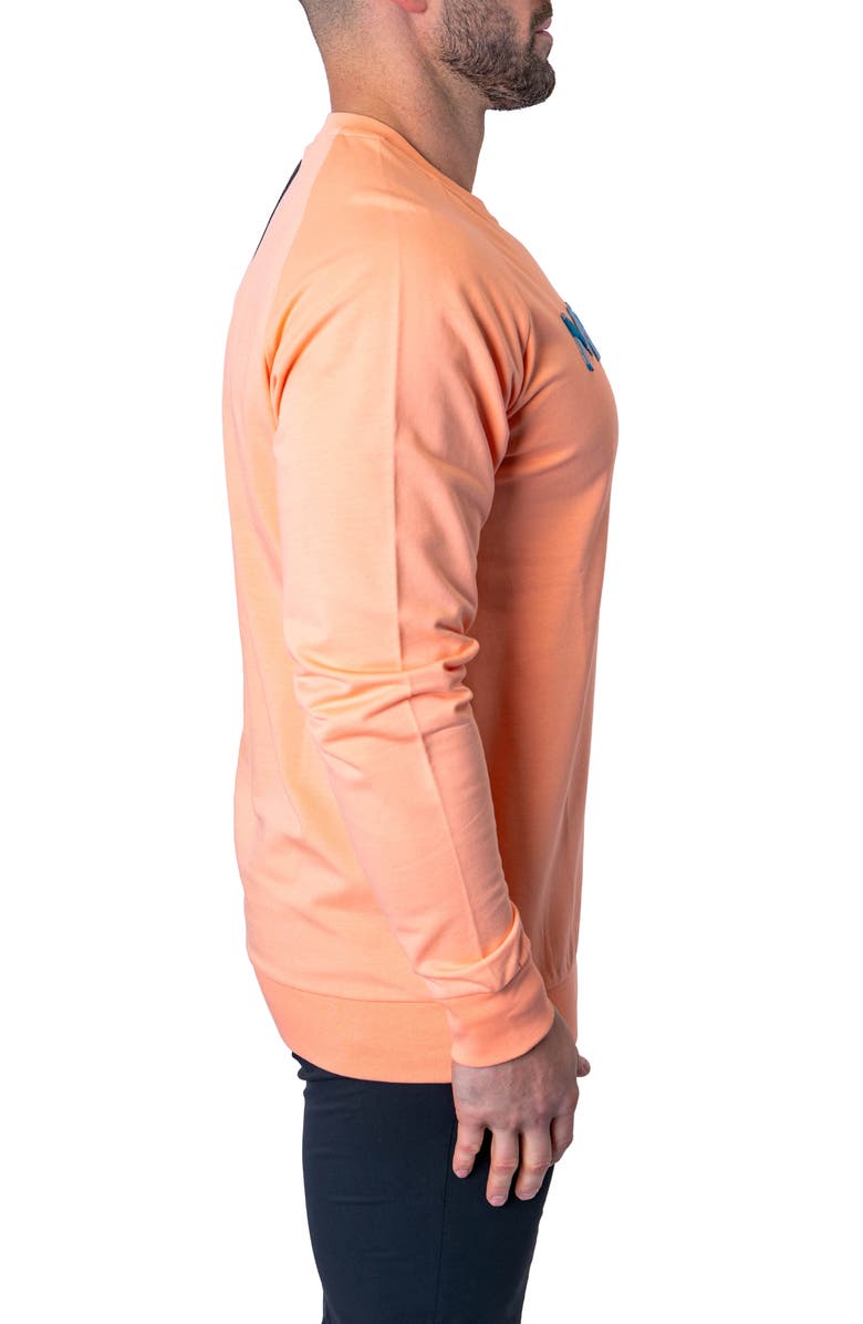Maceoo Camo Peach Stretch Cotton Sweatshirt, Alternate, color, Pink