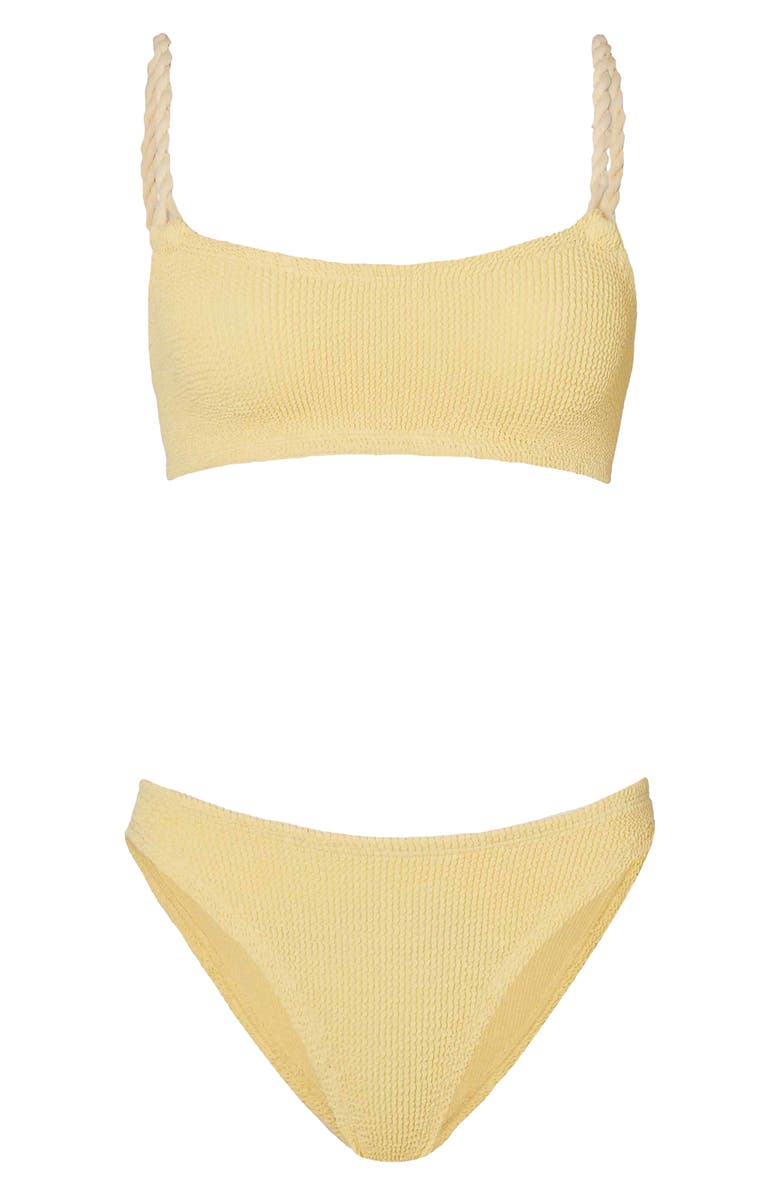 Hunza G Phoebe Two-Piece Bikini Swimsuit, Alternate, color, Butter