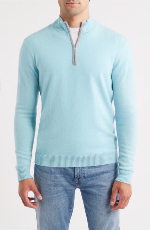 Niccolo Cashmere Quarter Zip Sweater