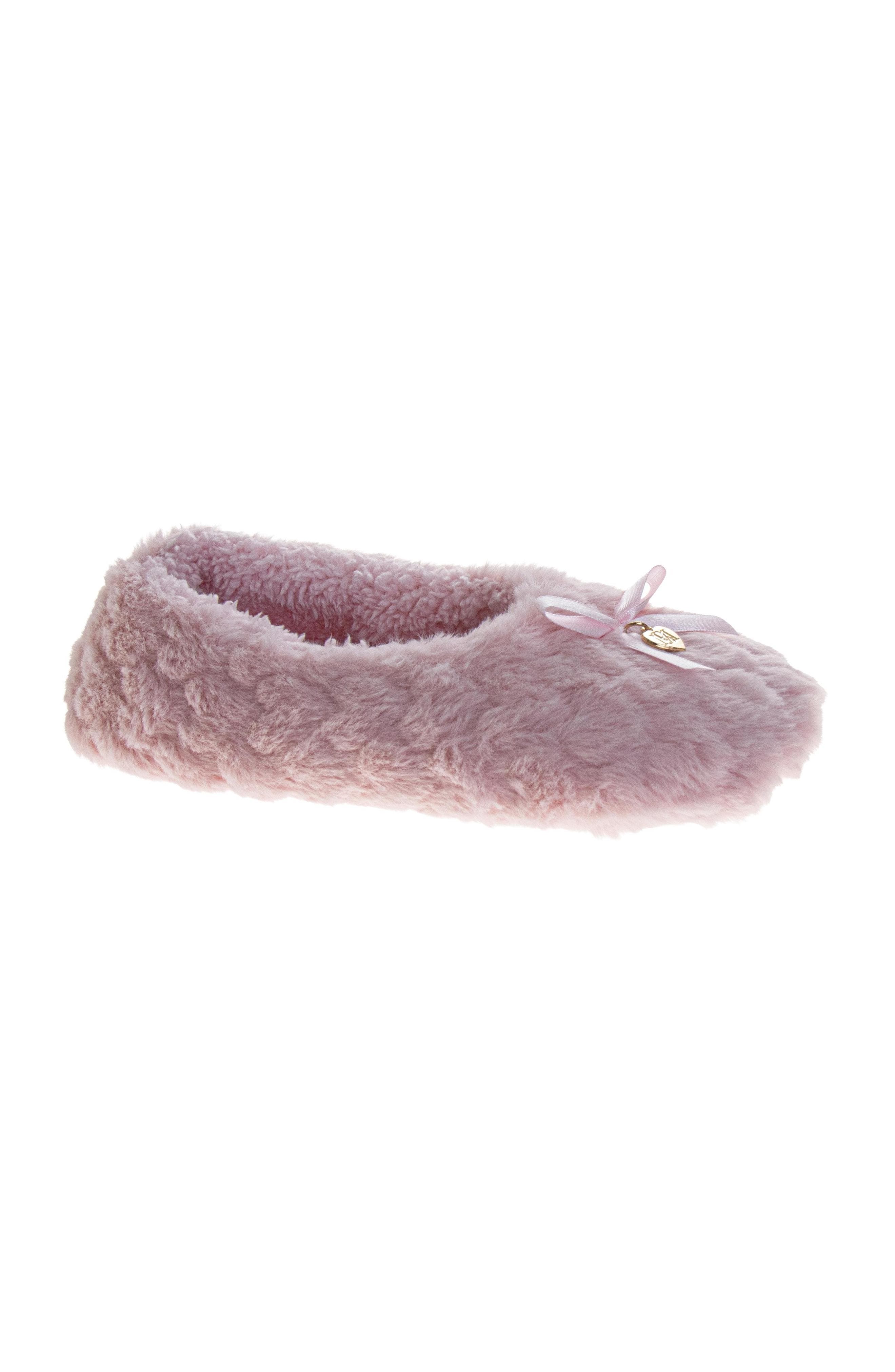 Badgley Ladies Ballerina Slippers, Alternate, color, PINK