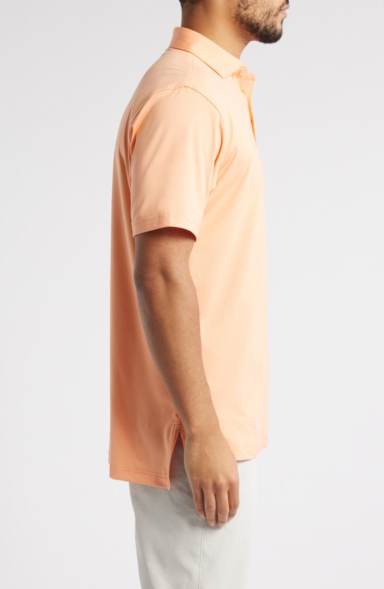 Peter Millar Crown Sport Summer Comfort Solid Performance Jersey Polo, Alternate, color, Papaya