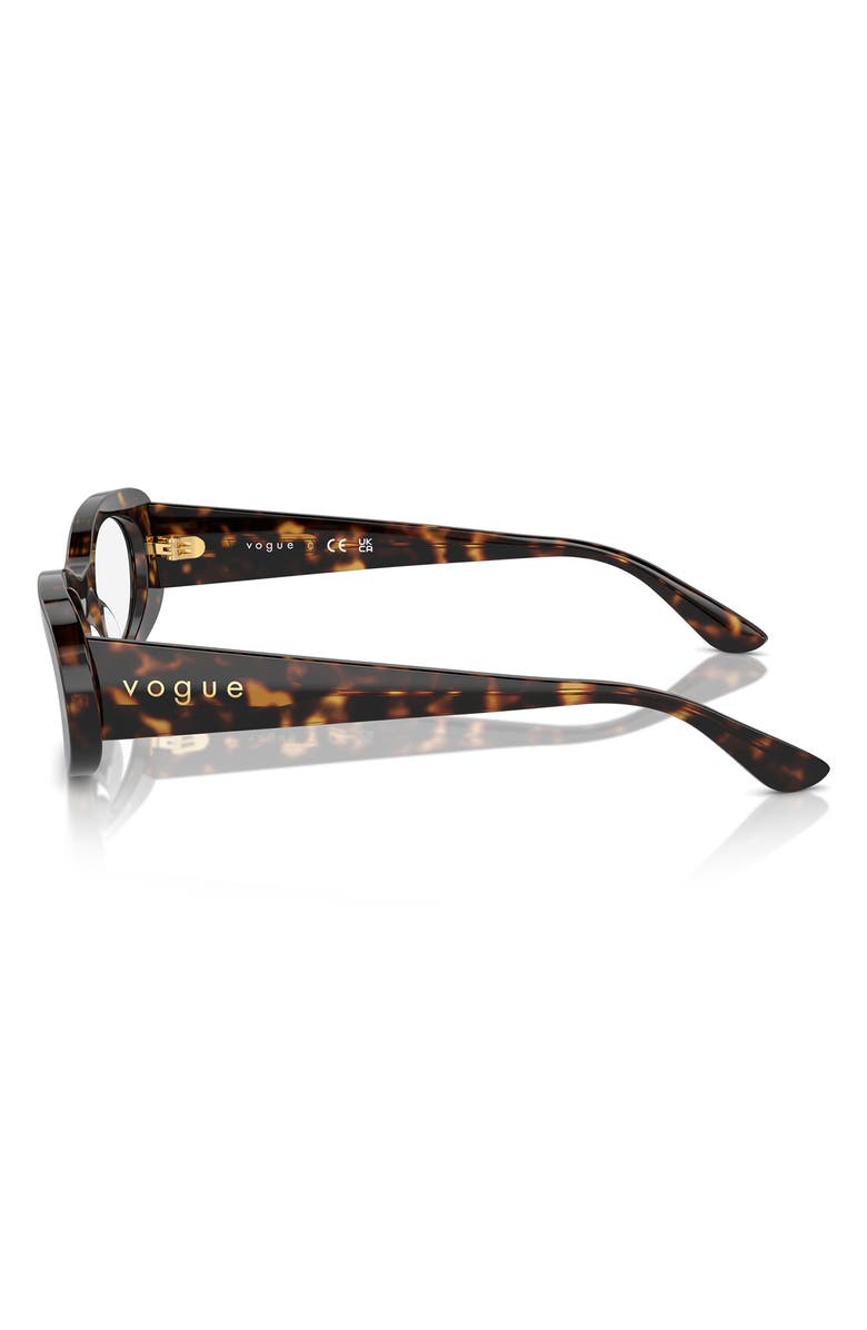 VOGUE 53mm Oval Optical Glasses, Alternate, color,