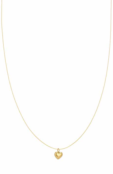 Adornia 18K Gold Plated Sterling Silver Heart Pendant Necklace
