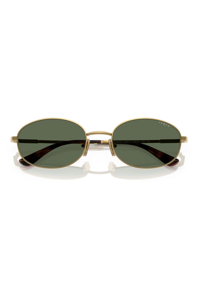 56mm Oval Sunglasses, Alternate, color, GOLD