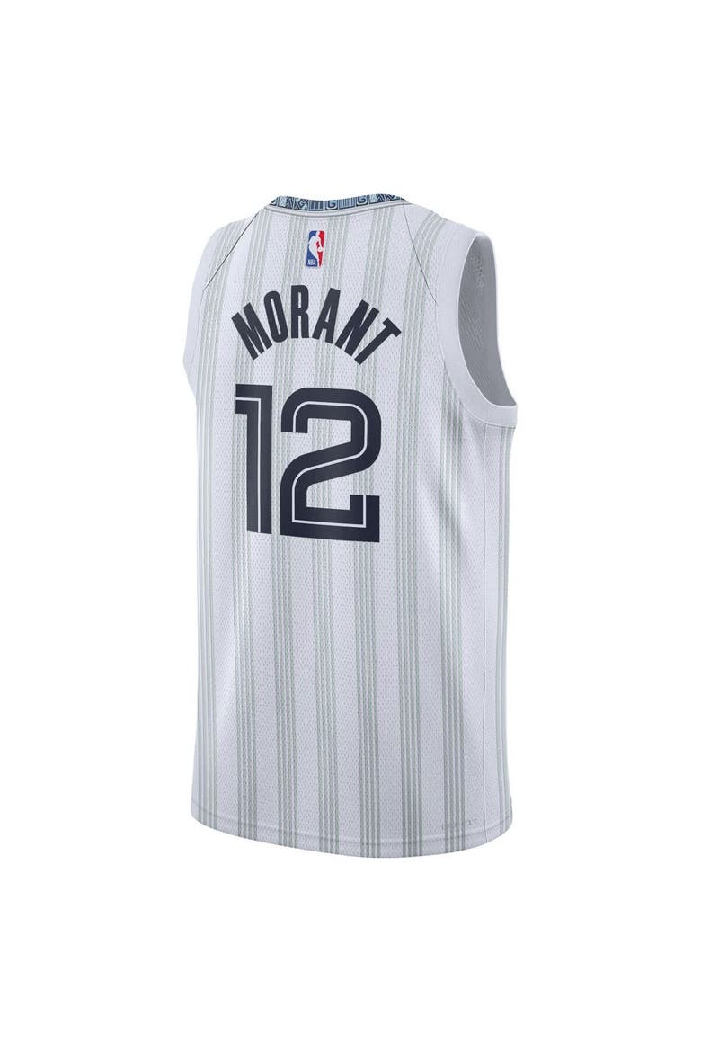 Unisex Nike Ja Morant White Memphis Grizzlies 2025/26 Swingman Jersey - City Edition, Alternate, color, White