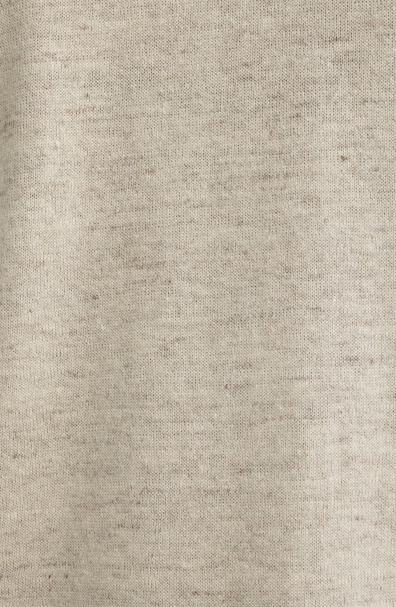 Nordstrom Silk Short Sleeve Sweater, Alternate, color, Beige Oak Heather