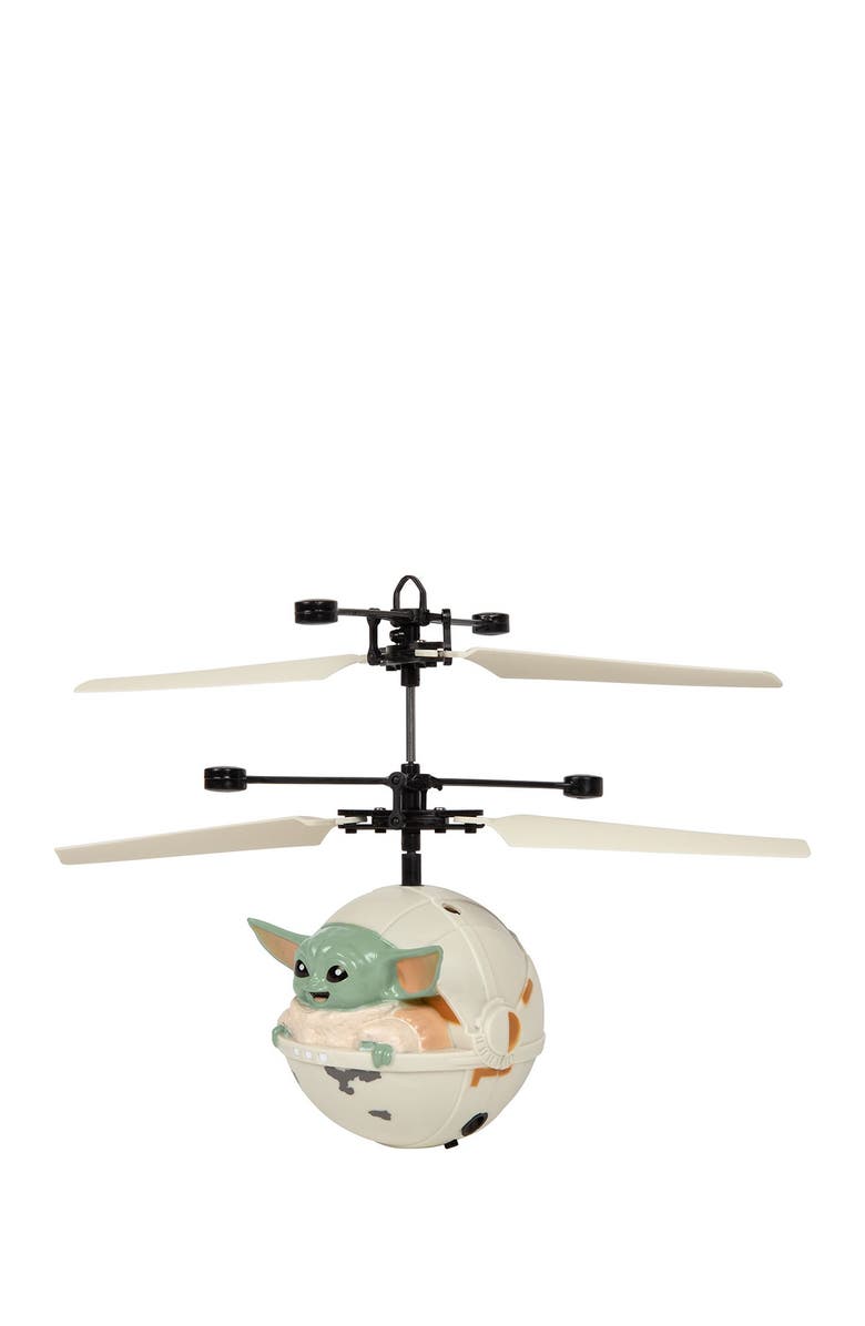 WORLD TECH TOYS Star Wars The Mandalorian Baby Yoda "The Child" Sculpted Head UFO Helicopter, Alternate, color, 
