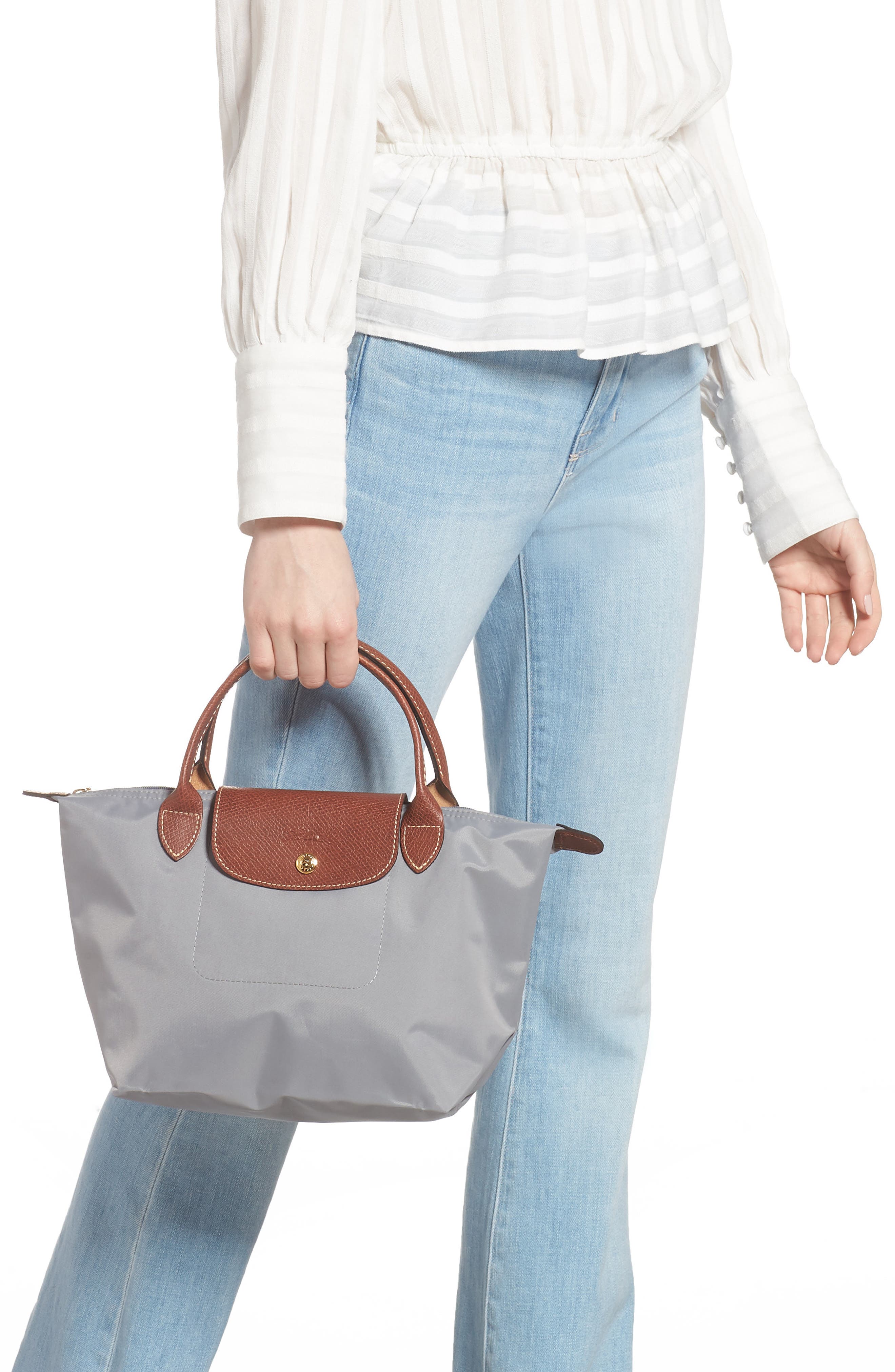 Longchamp Le Pliage Small Nylon Top Handle Bag, Alternate, color, 