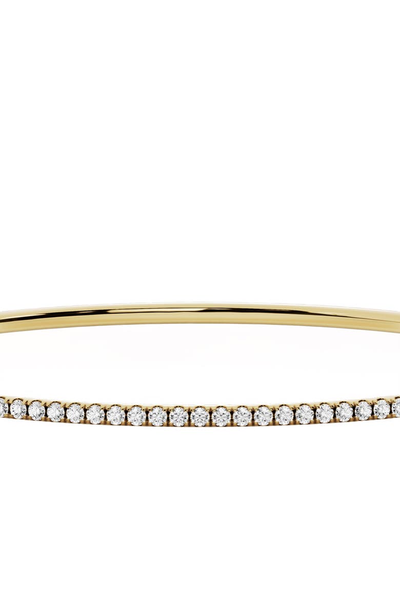 Jennifer Fisher 18K Gold Round Lab Created Diamond Tennis Bangle Bracelet, Alternate, color, D2.50ct - 18K Yellow Gold
