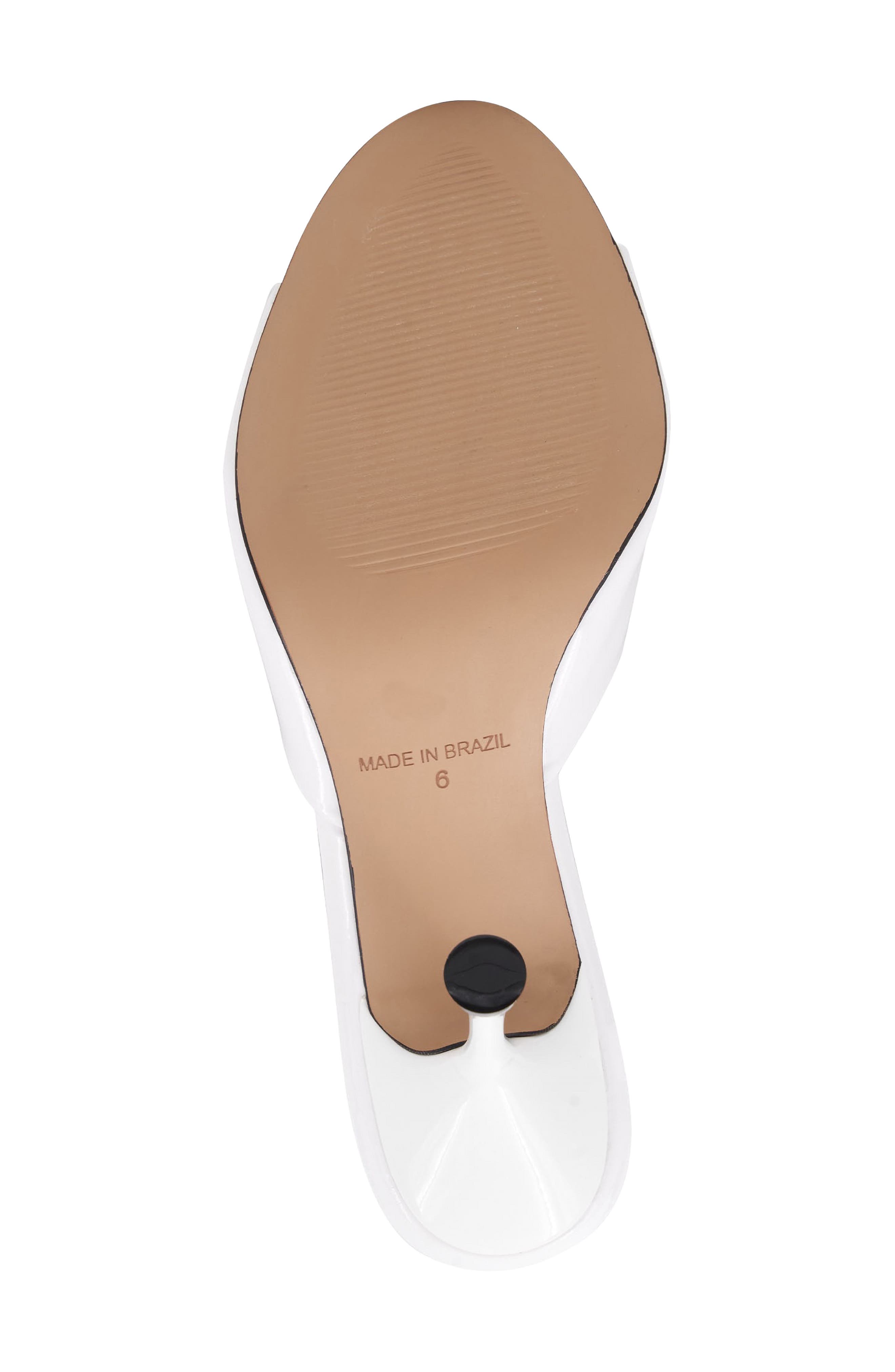 x Bre Tiesi Eve Slide Sandal, Alternate, color, WHITE PATENT